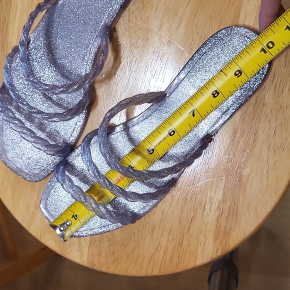 Schultz Sparkly Pool Sandals Cassia Jelly Flats - Picture 5 of 5